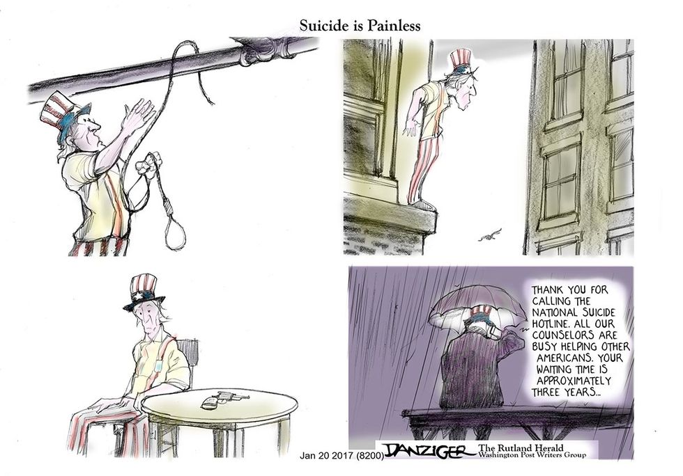 Danziger: Sam Cries Uncle