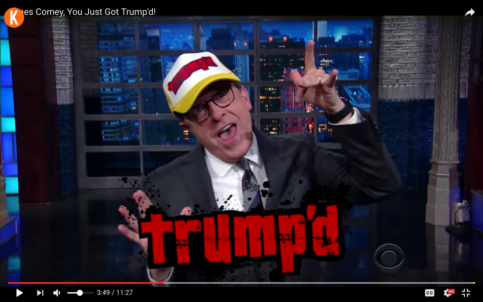 #EndorseThis: Colbert Solves The Mystery Behind Comey Firing