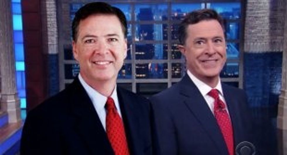 #EndorseThis: Testimony of FBI Director Leaves Colbert “Mildly Nauseous”