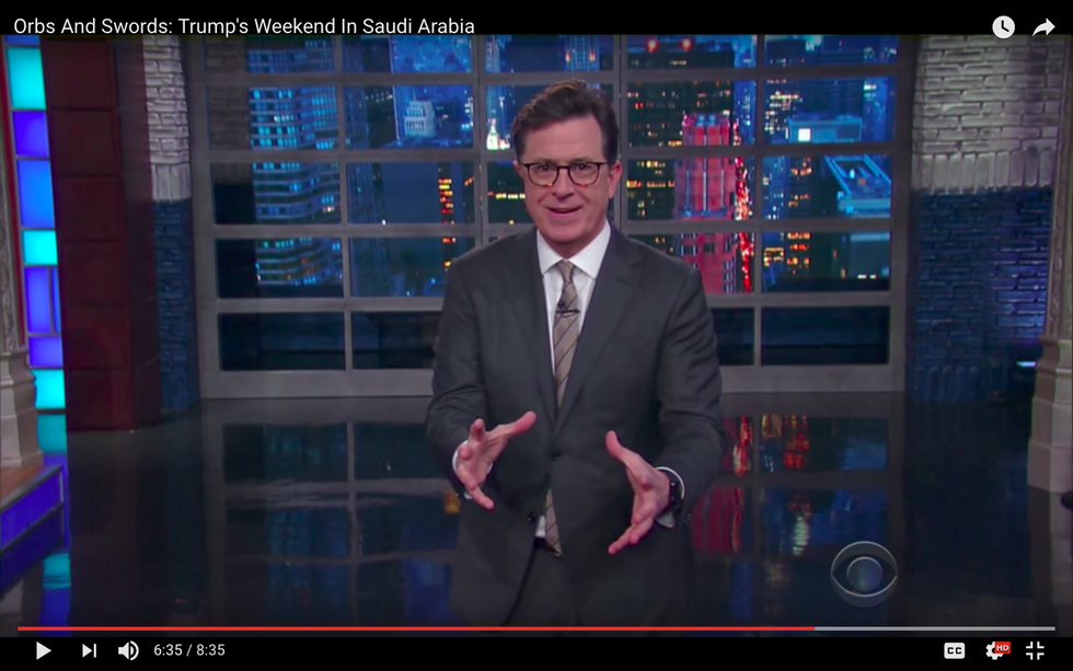 #EndorseThis: Colbert Trolls Trump’s Saudi Weekend
