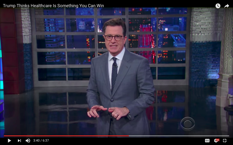 #EndorseThis: Colbert Mocks Senate Repealing And Replacing Trumpcare