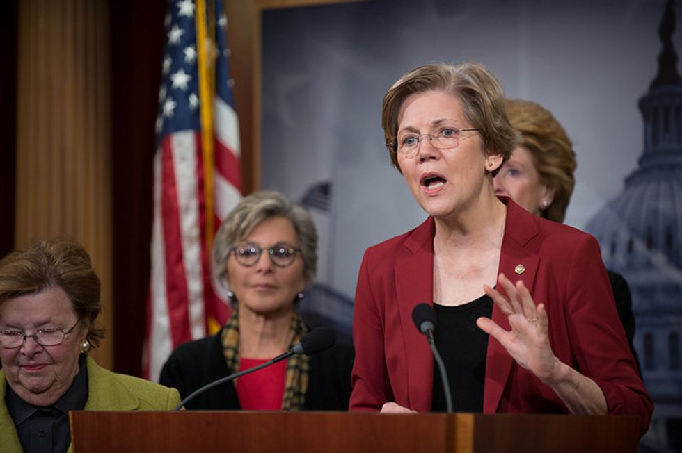 Elizabeth Warren Excoriates Senate Republicans For Financing Their Tax Cuts With ‘Blood Money’