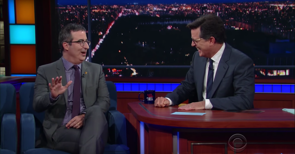 #EndorseThis: John Oliver And Stephen Colbert On The White House’s “Stupid Watergate”