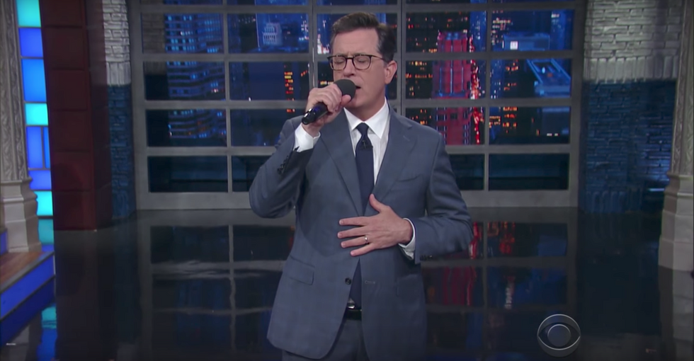 #EndorseThis: Colbert Bids Weepy Farewell To The Mooch