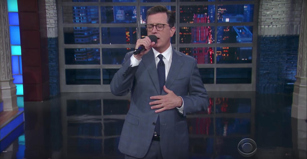 #EndorseThis: Colbert Bids Weepy Farewell To The Mooch