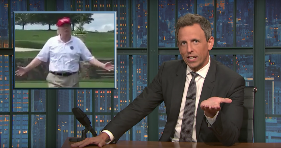 #EndorseThis: Seth Meyers Explains The Hypocrisy Of Trump’s ‘Working Vacation’