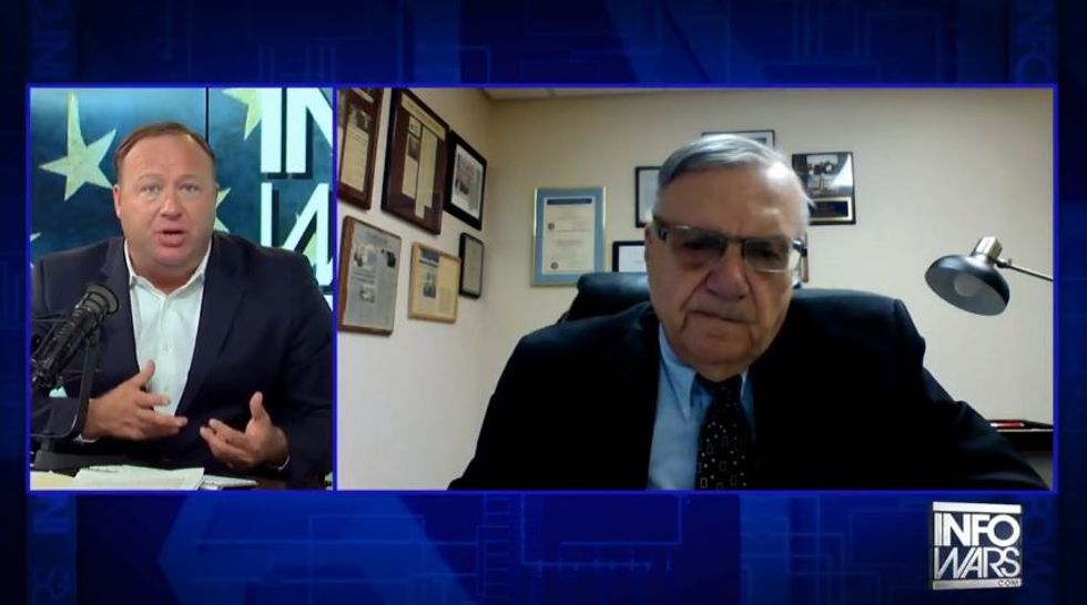 Joe Arpaio Thanks Alex Jones For Pleading His Case To Donald Trump