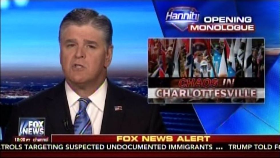 How Sean Hannity’s Charlottesville Propaganda Works