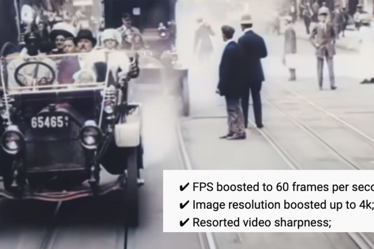 A 109-year-old film of New York City was digitally enhanced and it looks so cool