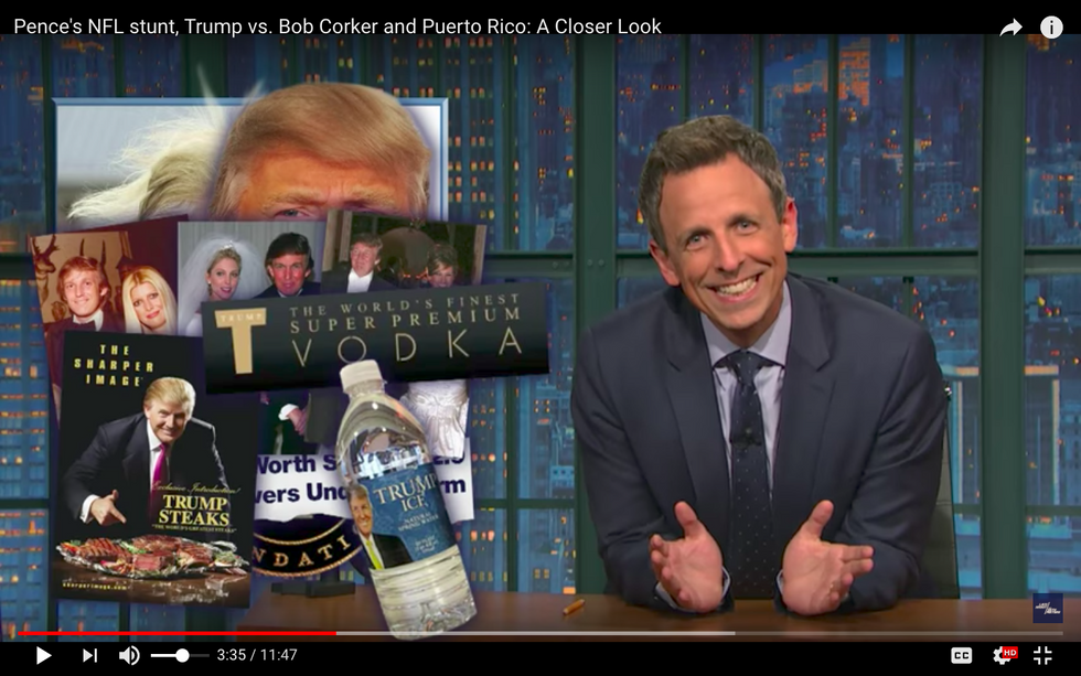 #EndorseThis: Seth Meyers Looks Hard At Trump, Pence, And Corker Too