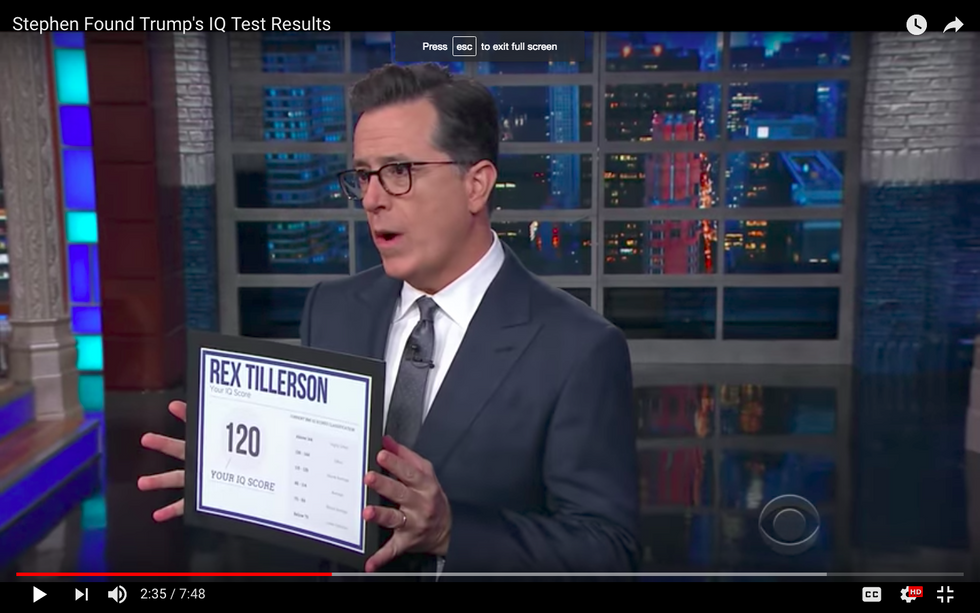 #EndorseThis: Is Trump A F***king Moron? Colbert Has His IQ Score