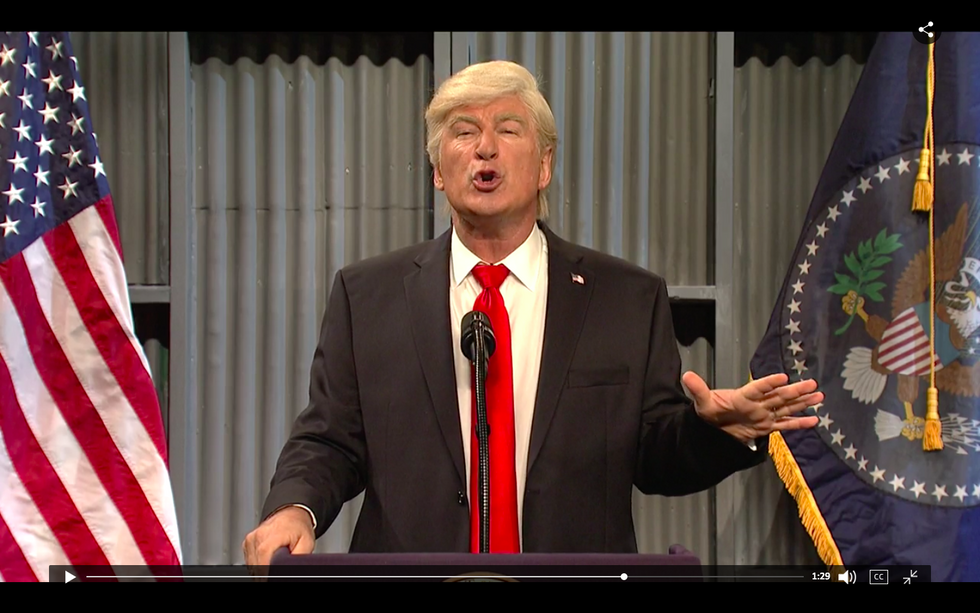 SNL Cold Open: Baldwin Is Back, Ripping Eminem, Corker And Tillerson
