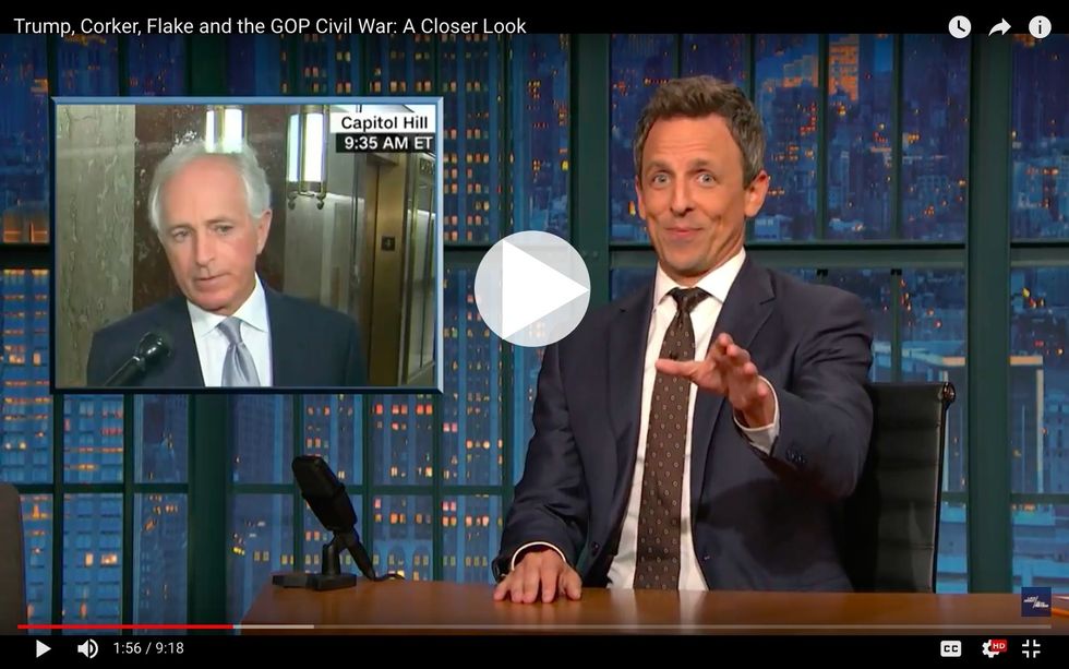 #EndorseThis: Are Corker And Flake Heroes? Seth Meyers Thinks Not