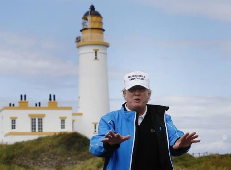 Puerto Rico Suffers, Gold Star Families Mourn – And Trump Golfs