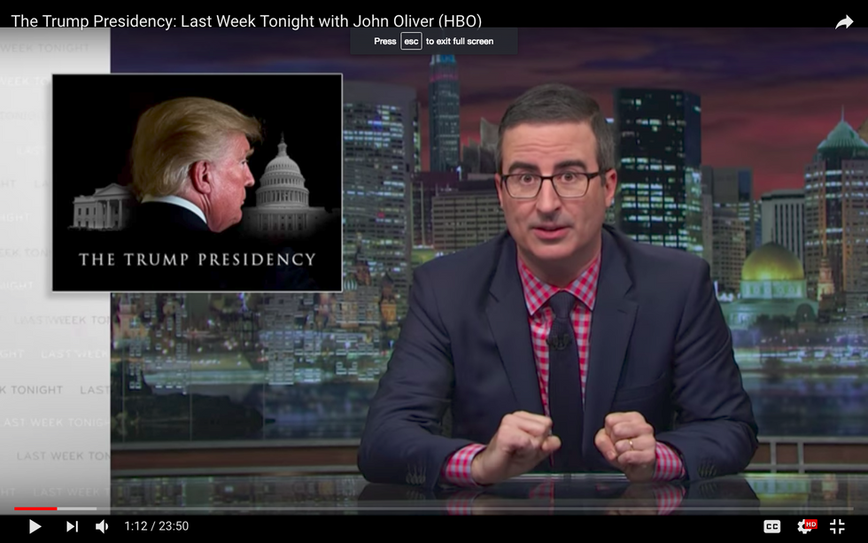 #EndorseThis: John Oliver Delivers Scathing Review Of Trump Year One