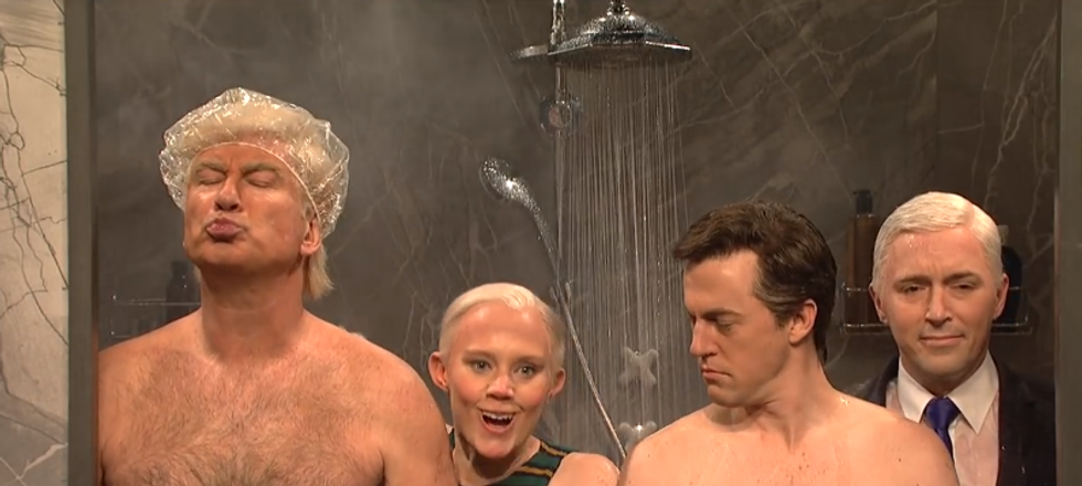 #EndorseThis: SNL Puts Trump In Steamy Shower With Manafort And Sessions