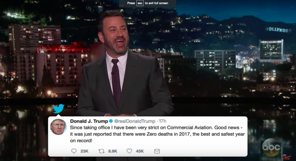 #EndorseThis: Jimmy Kimmel Fact-Checks Trump’s New Year Tweets