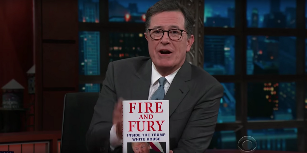 #EndorseThis: Colbert And Wolff Find The Laughs In ‘Fire And Fury’