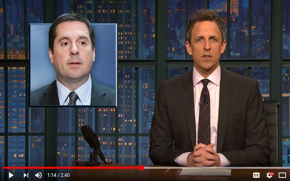 #EndorseThis: Devin Nunes’ Delusional Paranoia Gets Explained By Seth Meyers