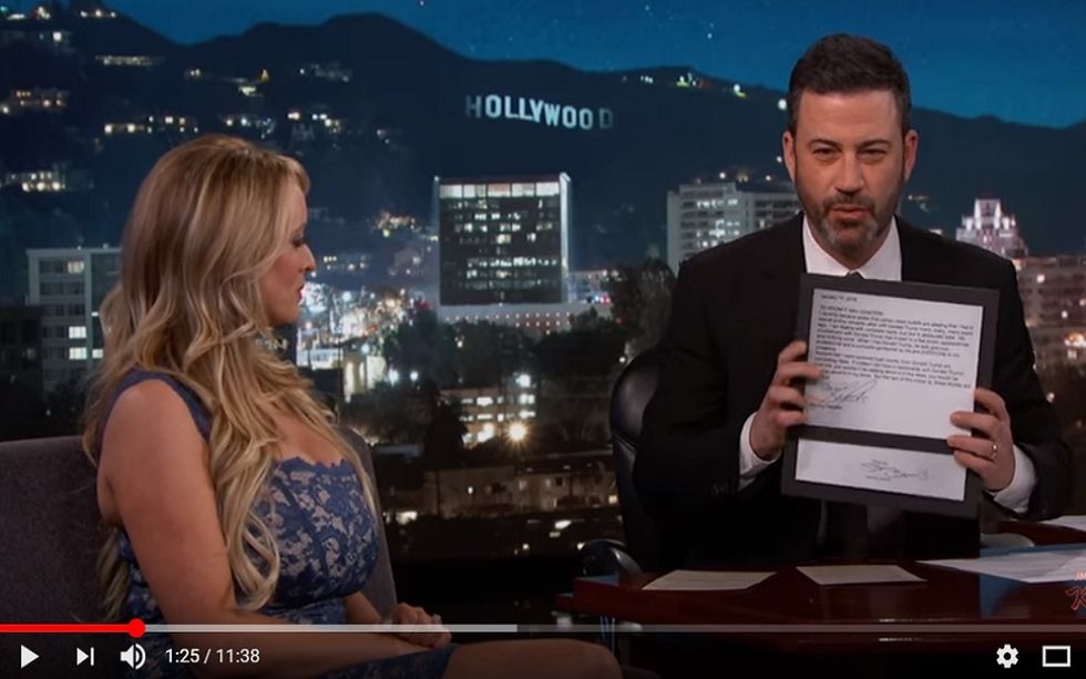 #EndorseThis: Kimmel Makes Stormy Admit Denial Of Trump Affair Is Fake News