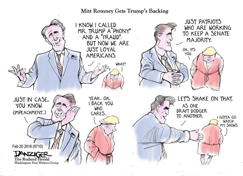 Danziger: Mitt Romney Gets Trump’s Backing For U.S. Senate