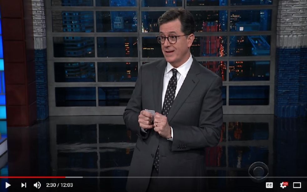 #EndorseThis: Colbert Clowns Trump On Guns In Schools And Phony People Skills