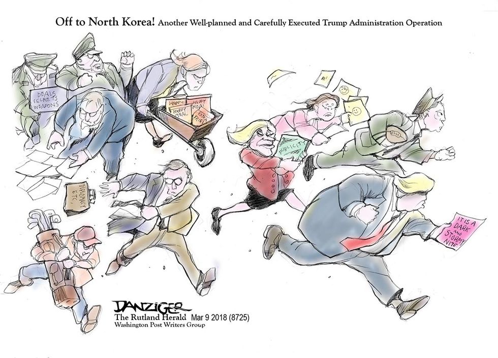 Danziger: Trump Rushes Headlong To Meet Kim Jong-Un