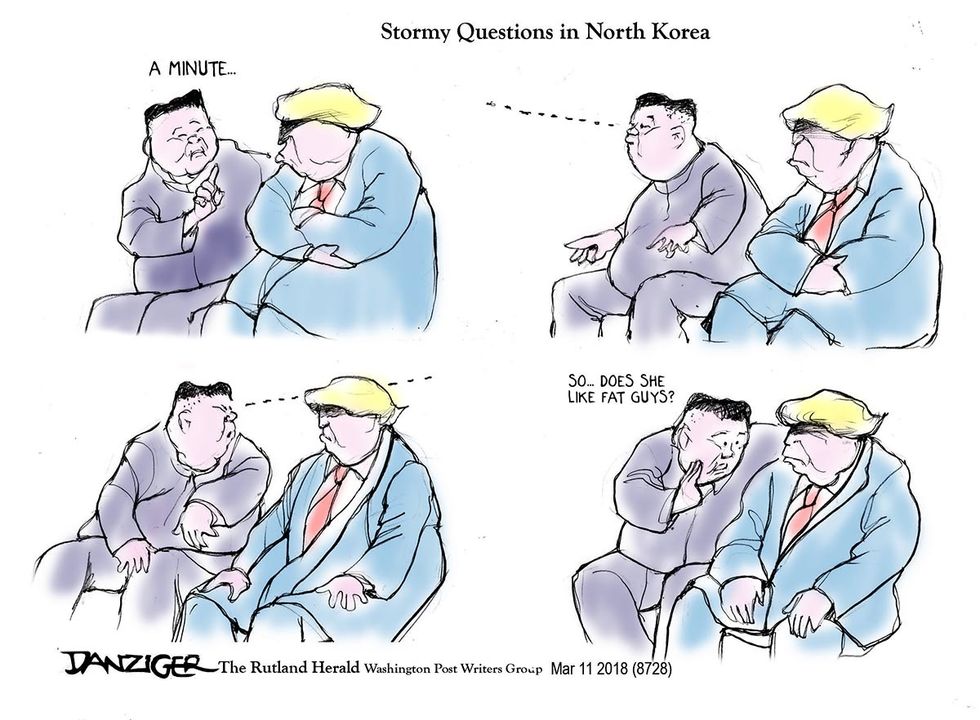 Danziger: Kim Jong-Un And Trump Discuss The (Stormy) Weather