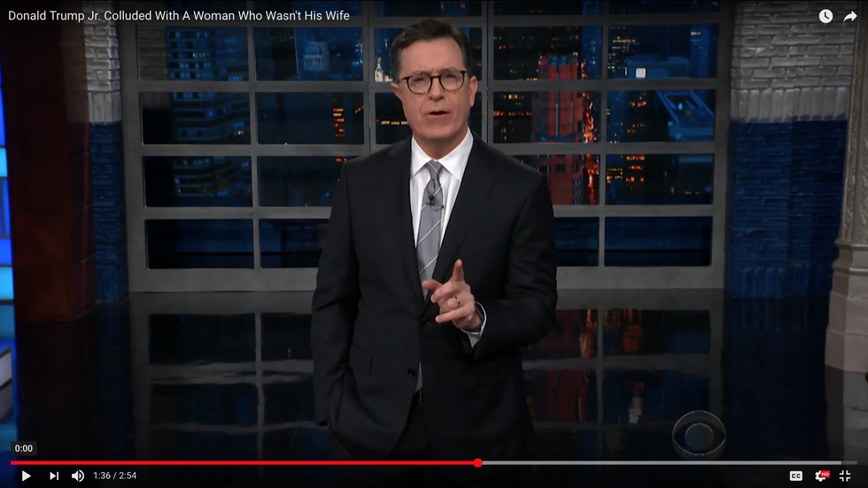 #EndorseThis: Colbert Scripts Don Junior Divorce Comedy