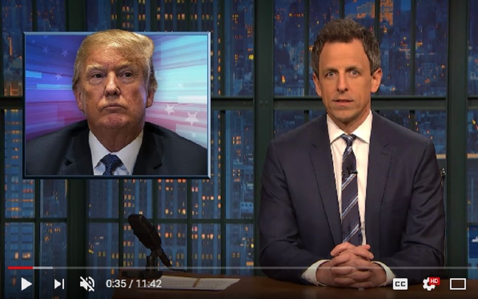#EndorseThis: Seth Meyers Proves Trump Pee Tape Is Real