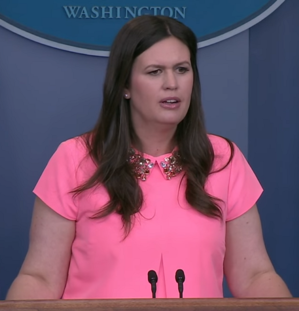 Sarah Sanders Snaps At Reporters For Asking About Trump’s Attack On FBI