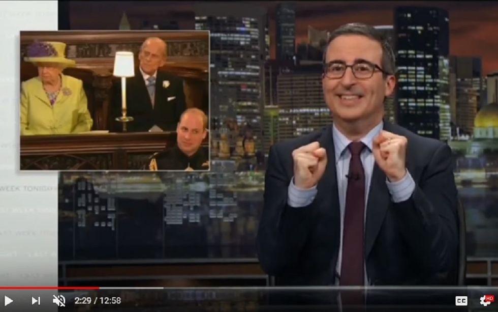 #EndorseThis: John Oliver Scolds The Queen Alone In Royal Wedding Rant