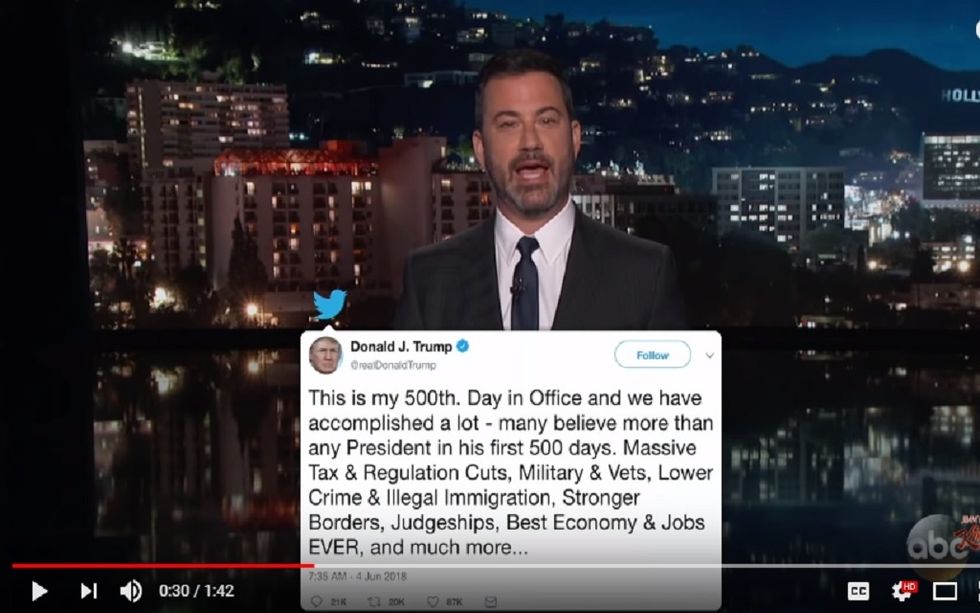 #EndorseThis: Kimmel Slams Trump As Do-Nothing President On 500th Day