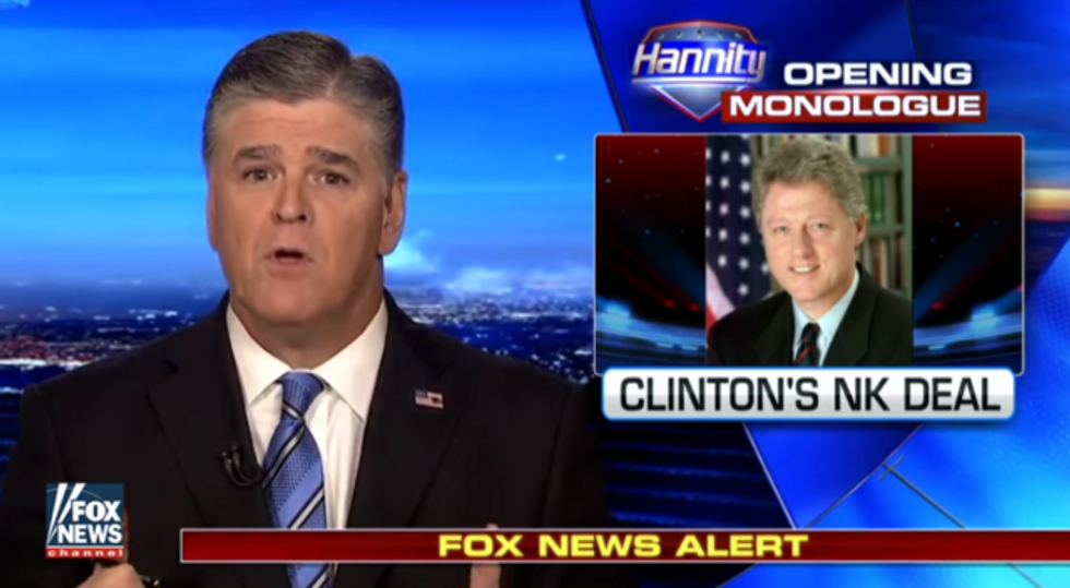 No, Hannity: Trump’s North Korea Deal Is Weaker Than Clinton’s 1994 Framework