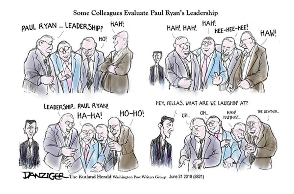 Danziger: Rolling On The House Floor, Laughing