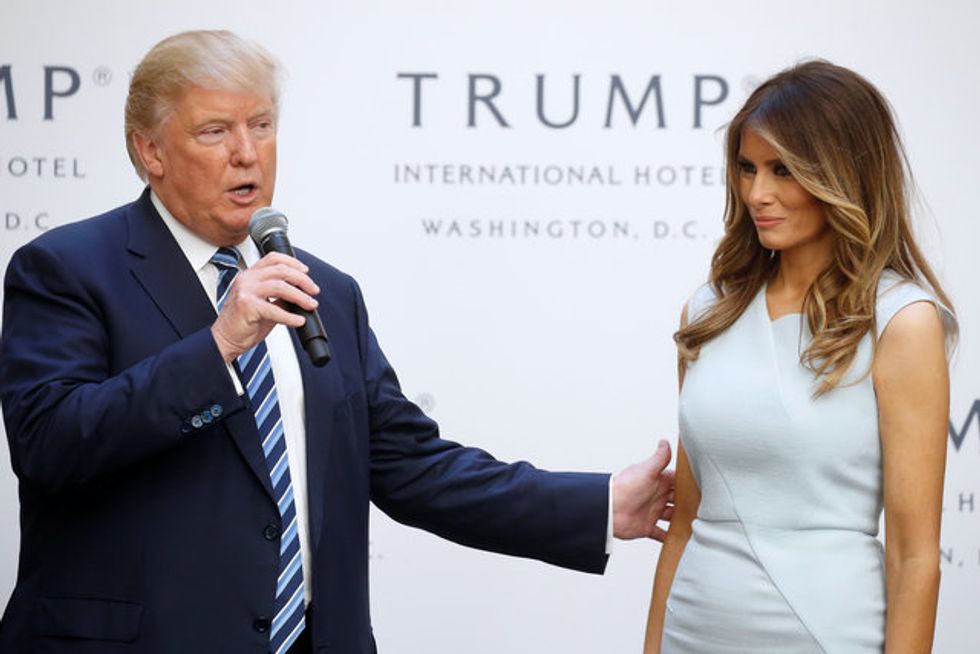 As Melania Delivers Speech Against ‘Cyber-Bullying’, Trump Keeps Tweeting Trash