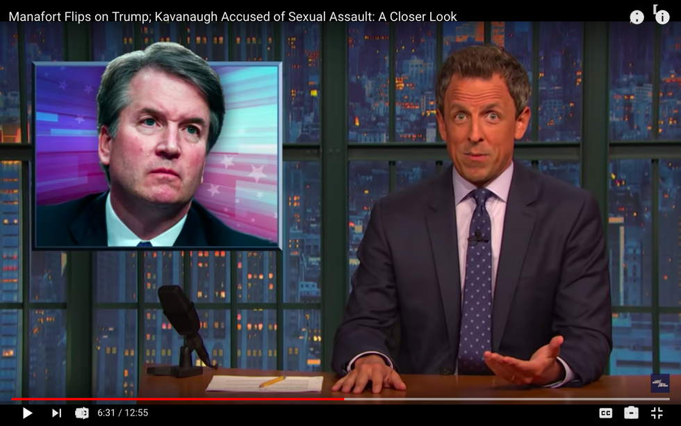 #EndorseThis: Seth Meyers Takes Down Manafort And Kavanaugh (And Trump)