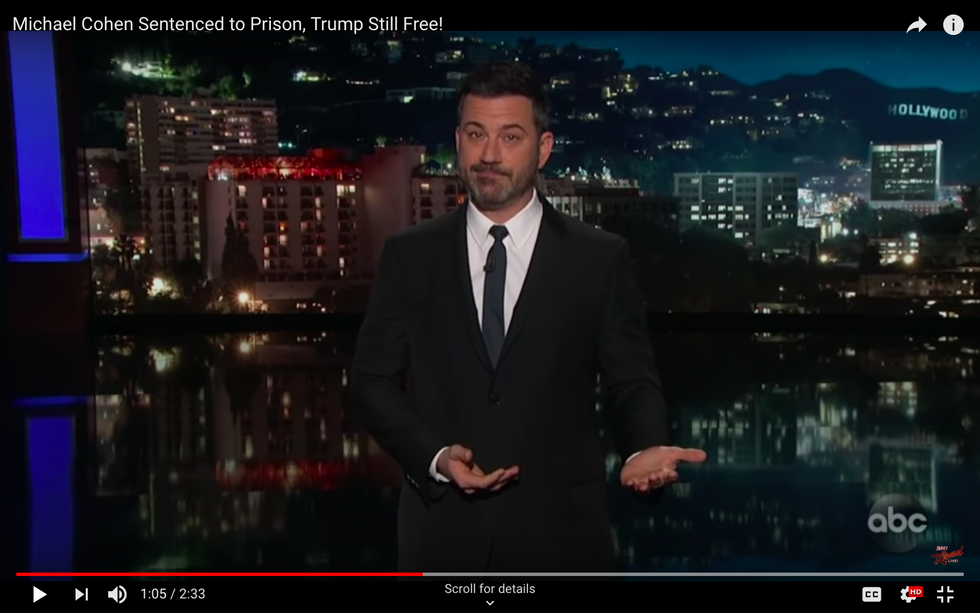 #EndorseThis: Kimmel Empathizes With Michael Cohen, Future Ex-Convict