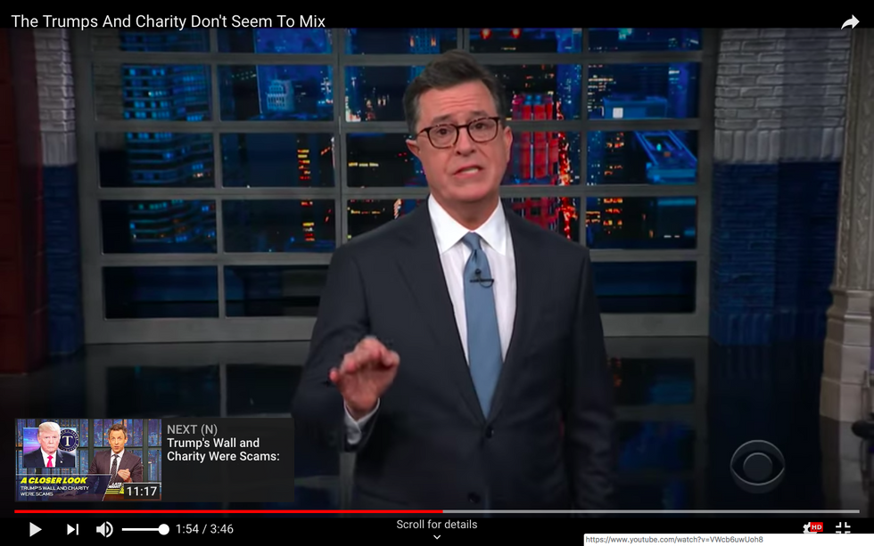 #EndorseThis: Colbert’s Farewell To Crooked Trump Foundation