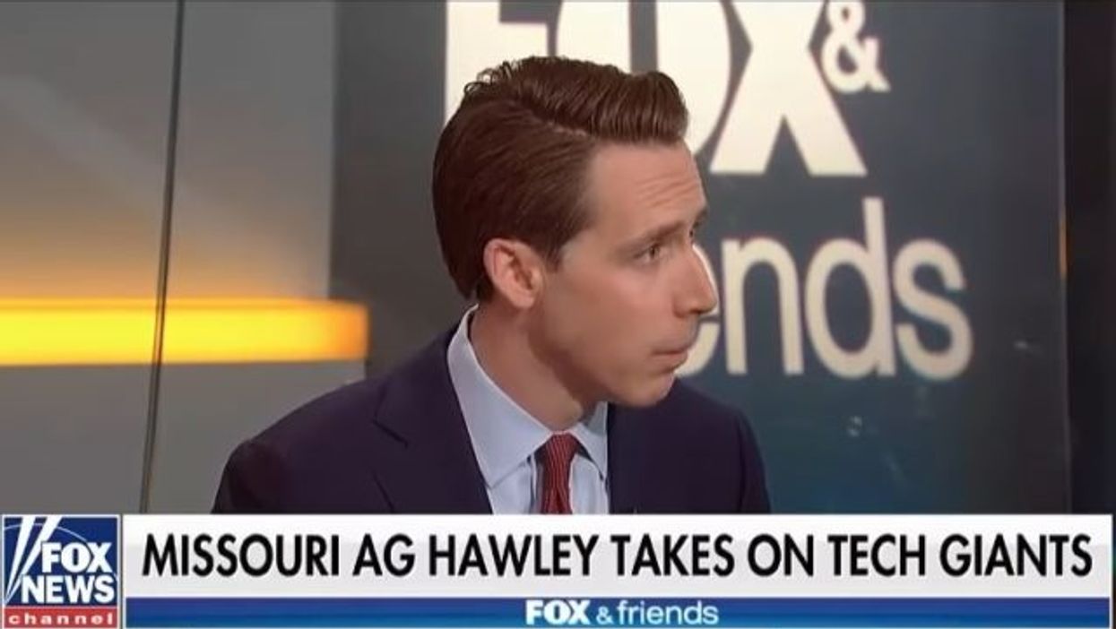 Sen. Hawley appearing on Fox and Friends 