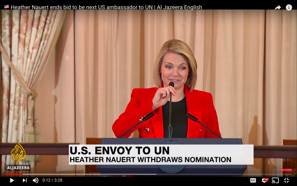 Heather Nauert Withdraws Troubled Nomination For UN Ambassador