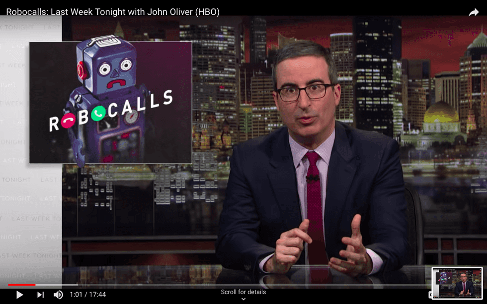#EndorseThis: John Oliver Declares War On Robocalls