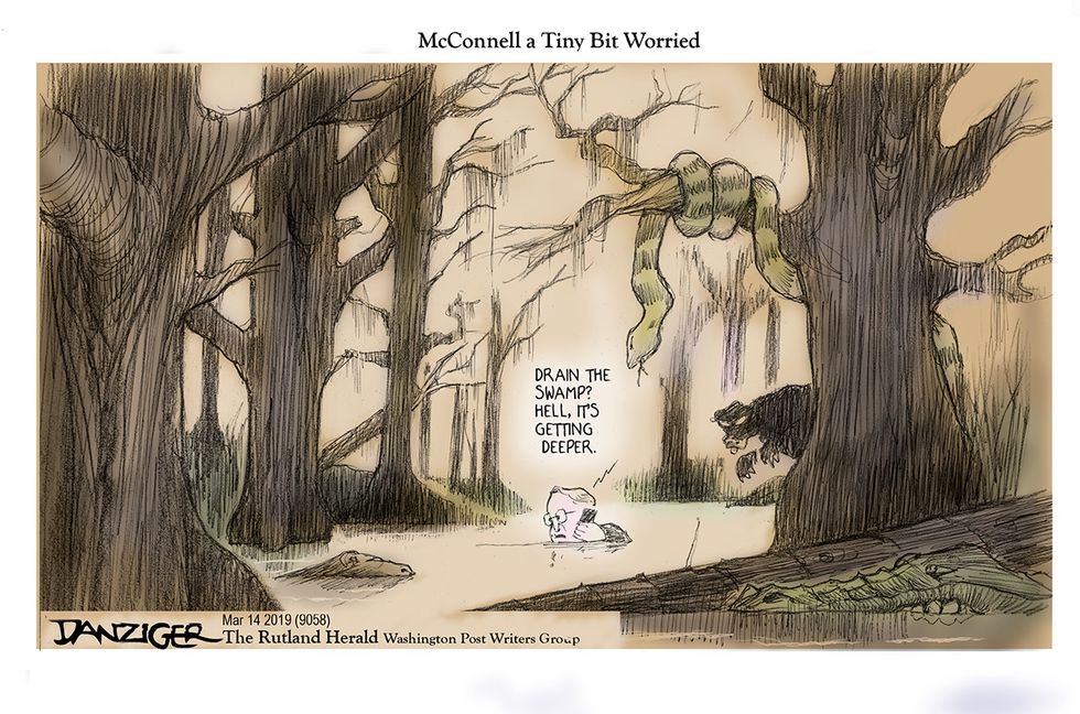 Danziger: Trump’s Mitch Feels Itch