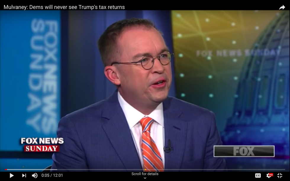 #EndorseThis: Mick Mulvaney Blows Up Trump’s ‘Tax Audit’ Excuse