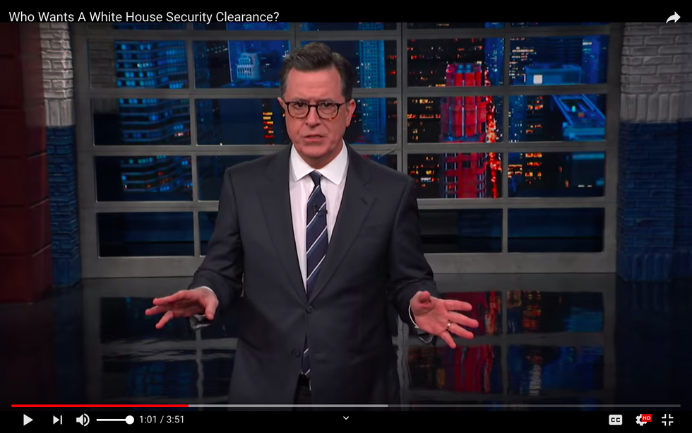 #EndorseThis: Colbert Unscrambles White House Security Scandal