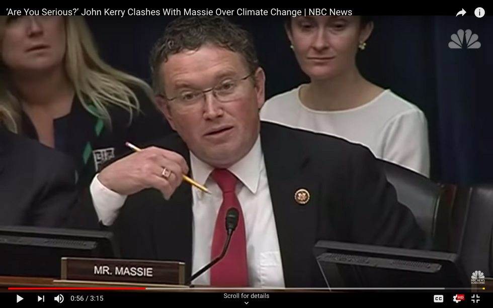 Humiliated By Viral Video, Massie Persists In Climate Denial