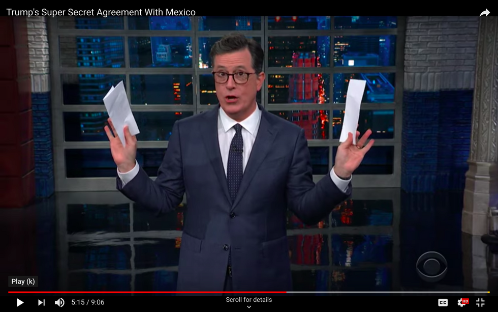 #EndorseThis: Colbert Interprets Trump’s Baffling Tariff Threats