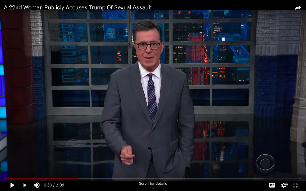#EndorseThis: Colbert Has A Slightly Used Alibi For Alleged Rapist Trump