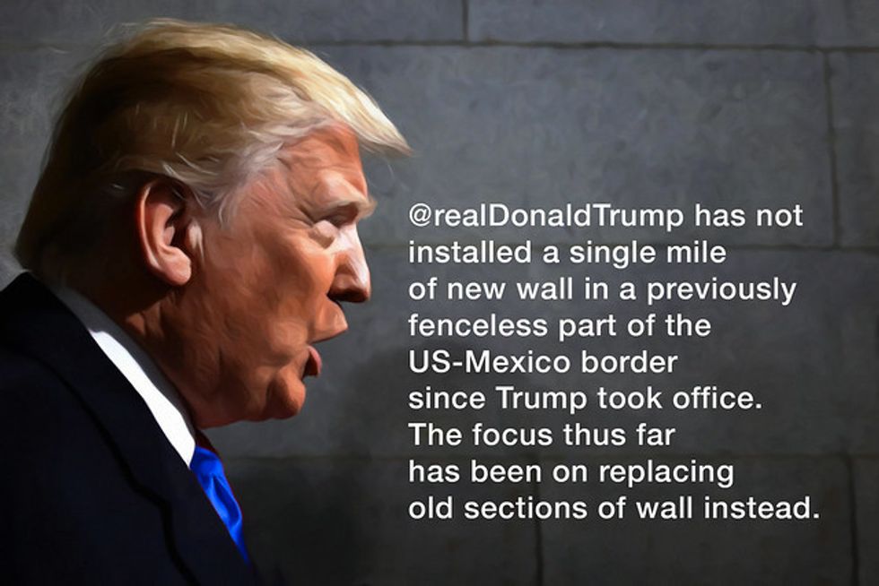Report: Not One Mile Of New Border Wall Has Gone Up Since 2017