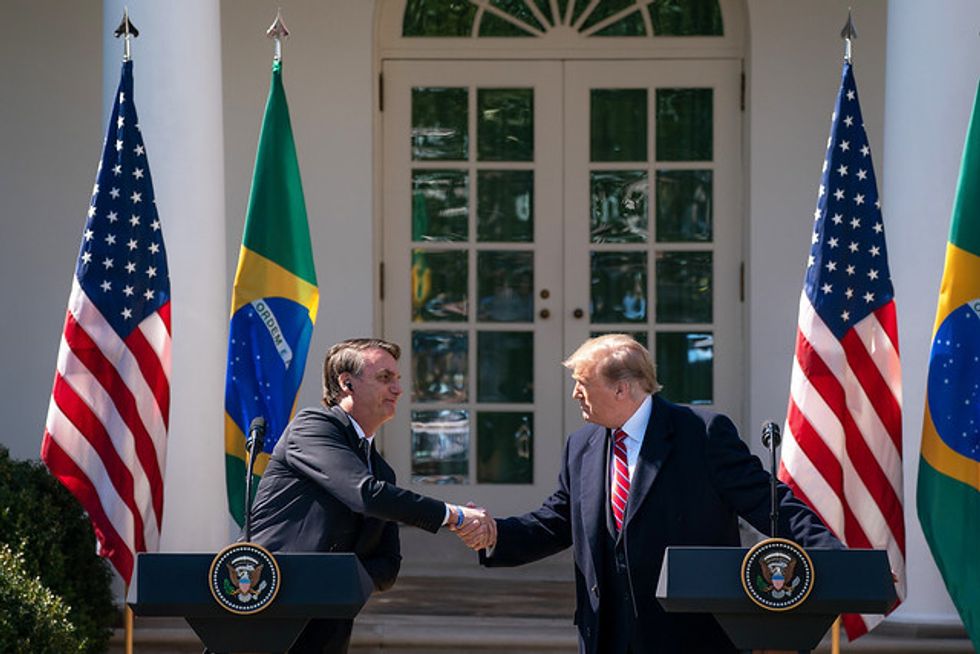 Trump Praises Bolsonaro As Brazilian Leader Lets Amazon Burn
